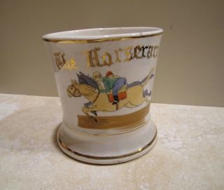 Vintage Occupational Shaving Mug Rare Jockey Horserace Gambler