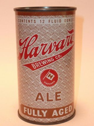 12oz Harvard Fully Aged Ale Flat Top - Harvard Brewing Co.  Lowell,  Ma.