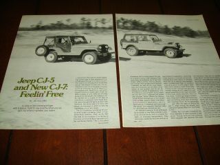 1976 Jeep Cj - 5 Vs.  Cj - 7 Article