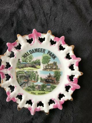 Waldameer Park Erie,  Penna.  Collectible Souvineer Wall Plate