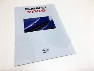 1996 Subaru Vivio Brochure