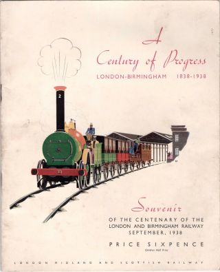 1938 Lms Souvenir Brochure London To Birmingham 1838 - 1938,  Railwayana,