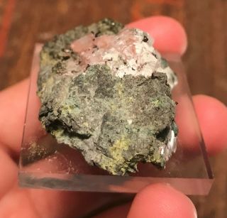 Copper in Calcite D136 Caledonia Mine Michigan Crystal Mineral Specimen 8