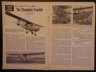 1958 Champion Tri Traveler & Deluxe Cockpit Test Report
