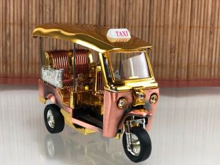 Thai Souvenir Gifts Vintage Miniature Tuk Tuk 3wheel Taxi Car