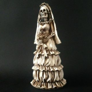 Catrina Figurine Bride Mexican Day of the Dead Folk Art 4