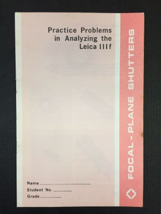 Leica Iiif Practice Problems In Analyzing Vintage Brochure Combine B900