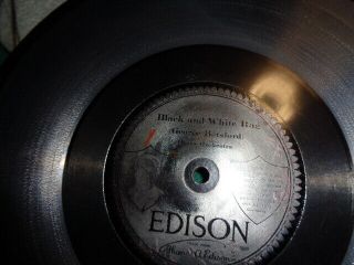 Edison Record/brass Orchestra - " Black And White Rag " /e