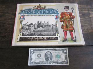 London Vintage Souvenir Album Book Gale & Polden Ltd Tower Of London