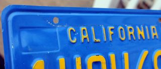 Vintage California Blue License Plate Pair 1991 Sticker 4