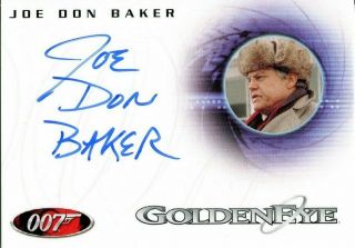 James Bond In Motion Autograph A98 Joe Don Baker