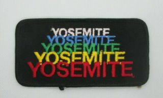 Vintage Nos Yosemite National Park California Embroidered Patch Rainbow