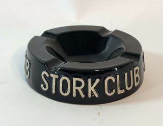 Vintage Stork Club Nyc Cigar Pottery Ashtray