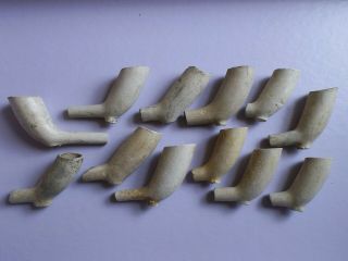 17th/18th Century Clay Pipe Bowls From River Thames