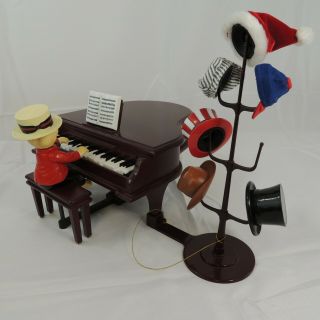 Mr.  Christmas Teddy Takes Requests Piano Play Bear.