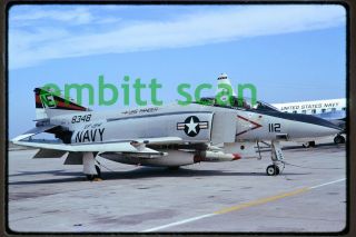 Slide,  Navy Vf - 154 Mcdonnell F - 4j Phantom Ii At Nas Pensacola,  1975