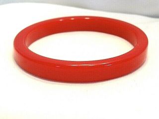 Vintage Cherry Red Bakelite Bangle Bracelet