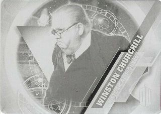 2016 Doctor Who Timeless Historical Figures 10 Of 12 Wc Black Printing Plate 1/1