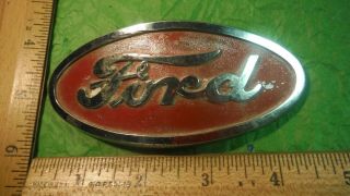 Aa99 Ford Red 8n Tractor Nose Emblem Vintage 1950s 8n16600 Ford 8n Tractor Red