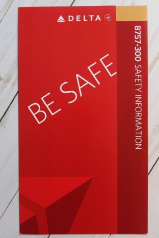 Delta Boeing 757 - 300 Safety Card - 7/09