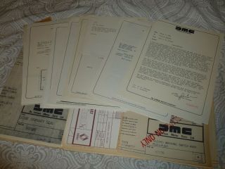 Memos/letters Drafted By John Delorean (one Is Confidential Memo),  3 Blueprints