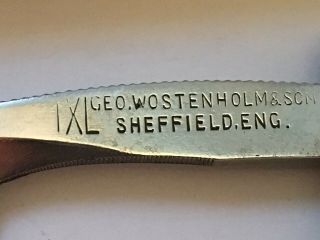Vintage 5/8” French Point Geo Worstenholm & Son IXL Razor Shave Ready Sheffield 3