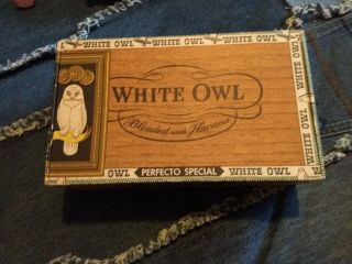 Vintage 10 Cents Cigar Box White Owl Mild Blended Tobacco Pa