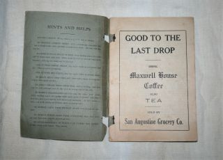 1924 San Augustine Texas Woman ' s Missionary Society Methodist Church Cook Book 3