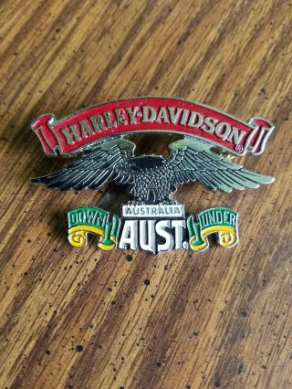 Harley Davidson Australia Down Under Eagle Pin