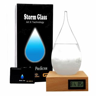 Storm Glass Weather Predictor Creative Stylish Decorative Desktop Water Drops We