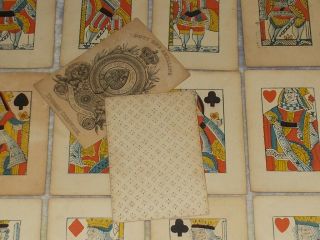 Antique Playing Cards - - Thomas Creswick C.  1830 Piquet Deck 32/32