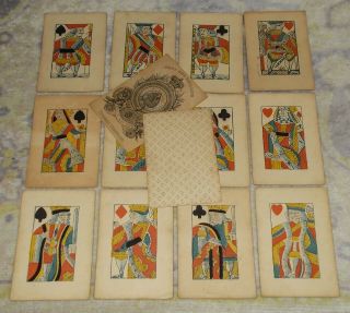 Antique Playing Cards - - Thomas Creswick c.  1830 Piquet Deck 32/32 3