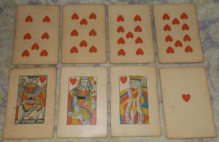 Antique Playing Cards - - Thomas Creswick c.  1830 Piquet Deck 32/32 5