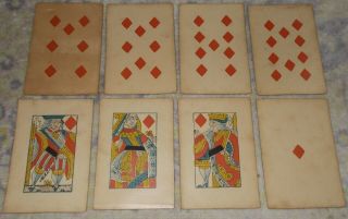 Antique Playing Cards - - Thomas Creswick c.  1830 Piquet Deck 32/32 7
