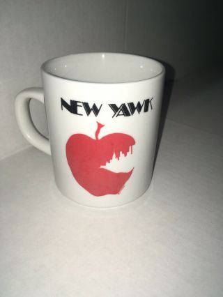 Vintage 1970s Yawk Mug Big Apple York City