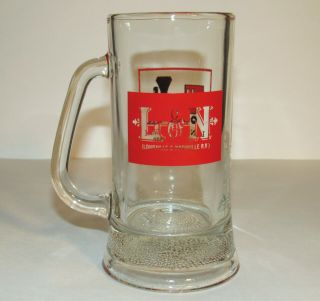 Vintage 1980 L&n Rr Louisville Nashville Railroad Glass Mug / Stein
