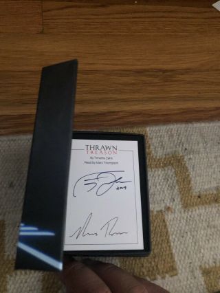 SDCC 2019 Star Wars Thrawn Treason Exclusive Book Cover Signed and Audiobook Set 3