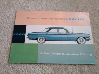 1960 Corvair Custom Feature Pamphlet