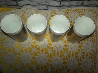 4 VTG West Bend Thermo - Serv 60s 70s Tumbler Cups hippie butterfly strawberries 2