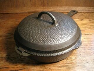 COMPLETE SET GRISWOLD HAMMERED CAST IRON COOKWARE 3