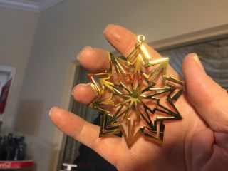 1981 Christmas Star MMA Metropolitan Museum Sterling gold ornament Linae Frei 5