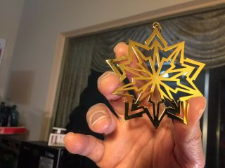 1981 Christmas Star MMA Metropolitan Museum Sterling gold ornament Linae Frei 7