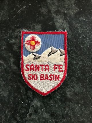 Santa Fe Nm Ski Basin Patch 60s 70s Mountain Rare 3” Vtg Orig Skiing Htf Retro