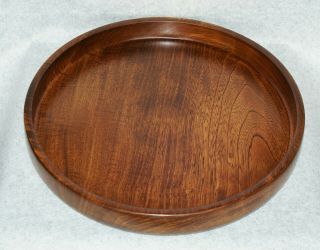Vintage Japanese Natural Wood Grain Tray " Obon " Round 13 " Width