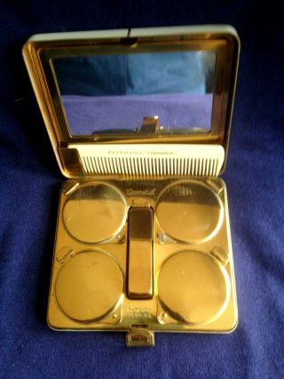 Vintage Fifth Avenue Cosmetist Enamel Compact Powder Case Set -