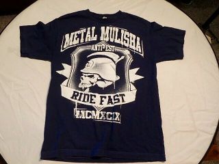 Metal Mulisha T Shirt Medium Blue