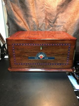 150 Cigar Humidor By J.  R.  Passes The Pressure&dollar Test.  Missing Pad,  Gage,  Lock