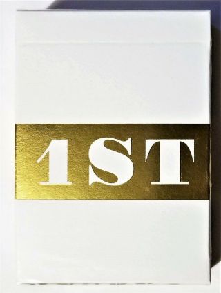 1st Playing Cards V1 White Gold Rare Limited Edition Deck By Chris Ramsay Uspcc