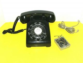 Vintage Western Electric Bell System Desk Telephone Black Rotary Phone 500