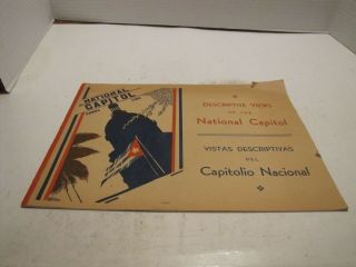 Vtg Descriptive Views Of The National Capital Havana Cuba Book Pictures Rare??